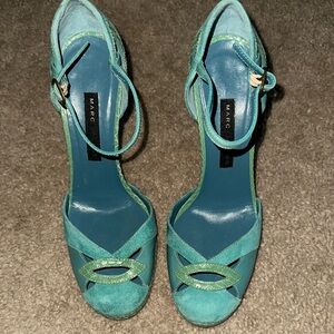 Marc Jacobs Turquoise Strappy Heels
